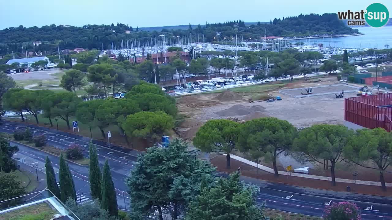 Portorose Live Webcam – vista sulla marina e i campi da tennis