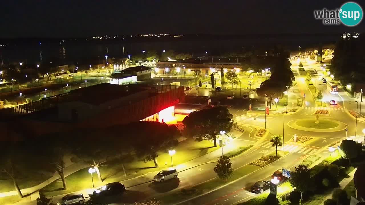 Portorož Live Webcam – view of the marina and tennis courts