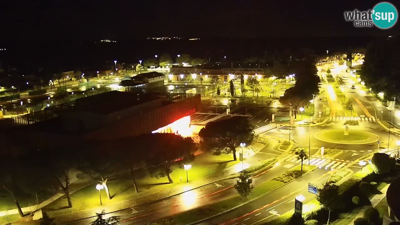Portorož Webcam – Blick auf den Yachthafen und die Tennisplätze
