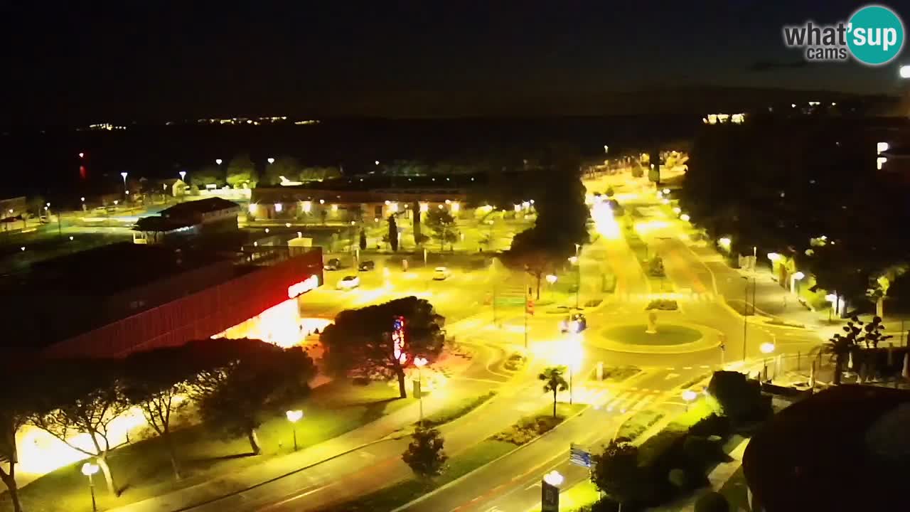 Portorož Live Webcam – view of the marina and tennis courts