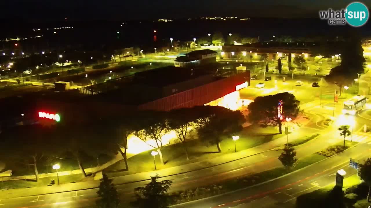 Portorose Live Webcam – vista sulla marina e i campi da tennis