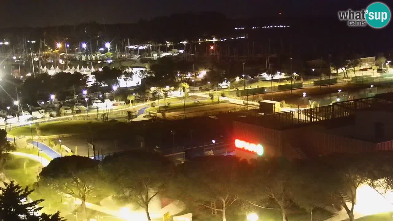 Portorose Live Webcam – vista sulla marina e i campi da tennis