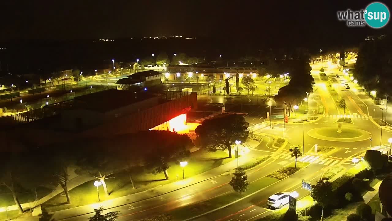 Portorož Live Webcam – view of the marina and tennis courts