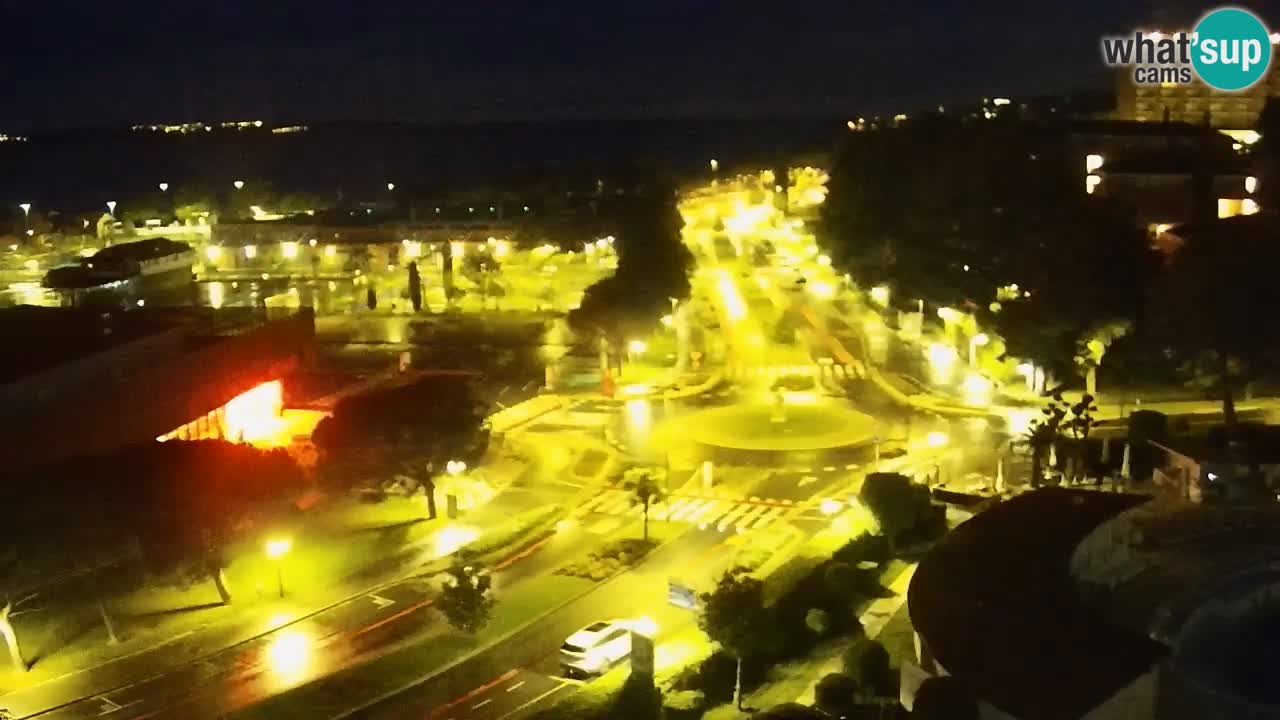 Portorose Live Webcam – vista sulla marina e i campi da tennis