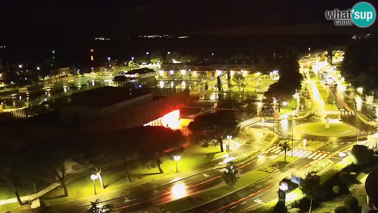 Portorož Live Webcam – view of the marina and tennis courts