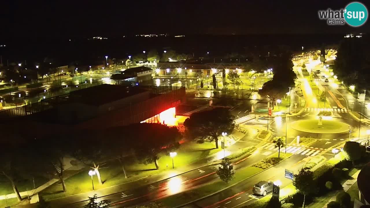 Portorož Live Webcam – view of the marina and tennis courts