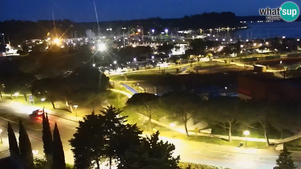 Portorož Live Webcam – view of the marina and tennis courts