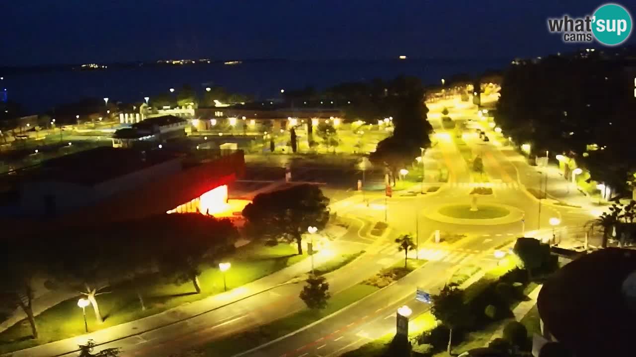 Portorose Live Webcam – vista sulla marina e i campi da tennis
