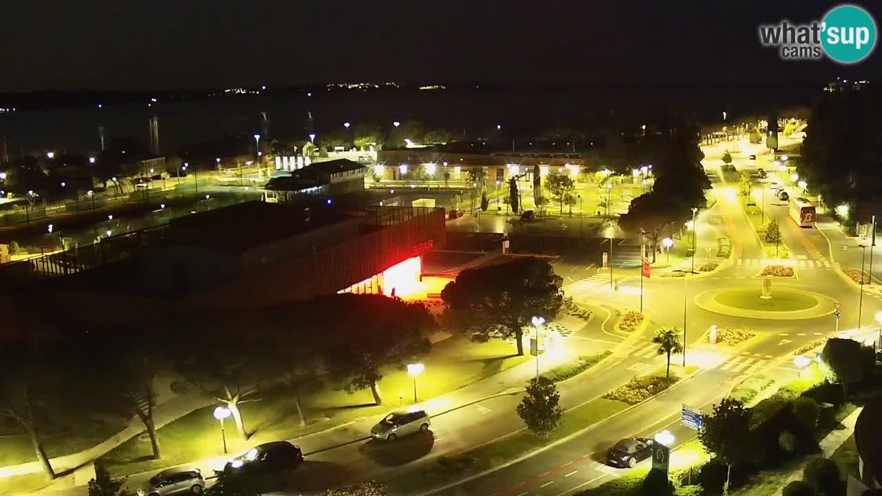 Portorož Live Webcam – view of the marina and tennis courts