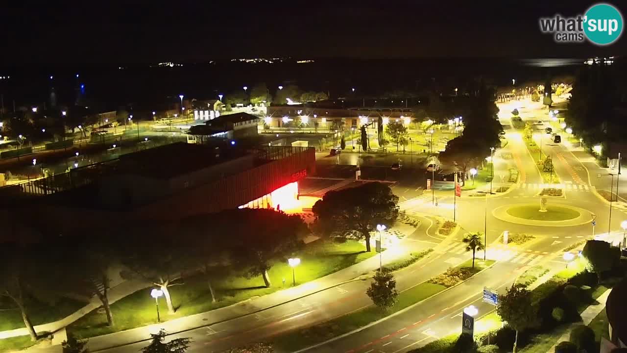 Portorose Live Webcam – vista sulla marina e i campi da tennis