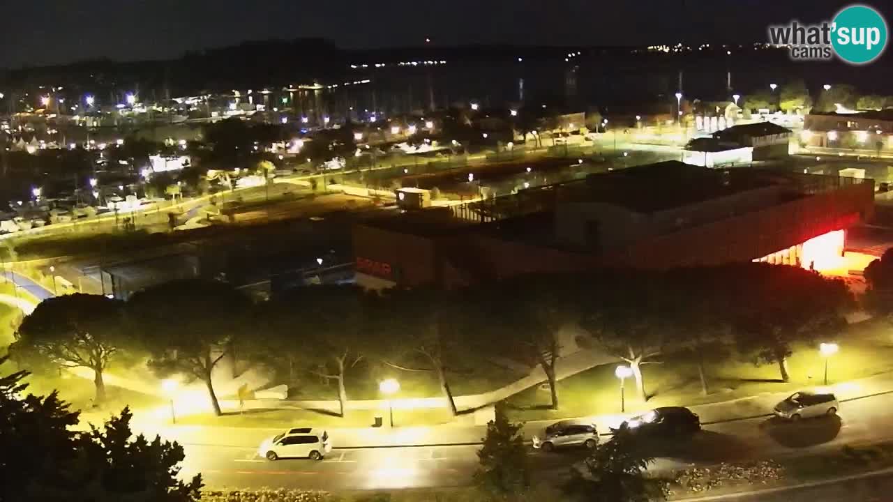 Portorose Live Webcam – vista sulla marina e i campi da tennis
