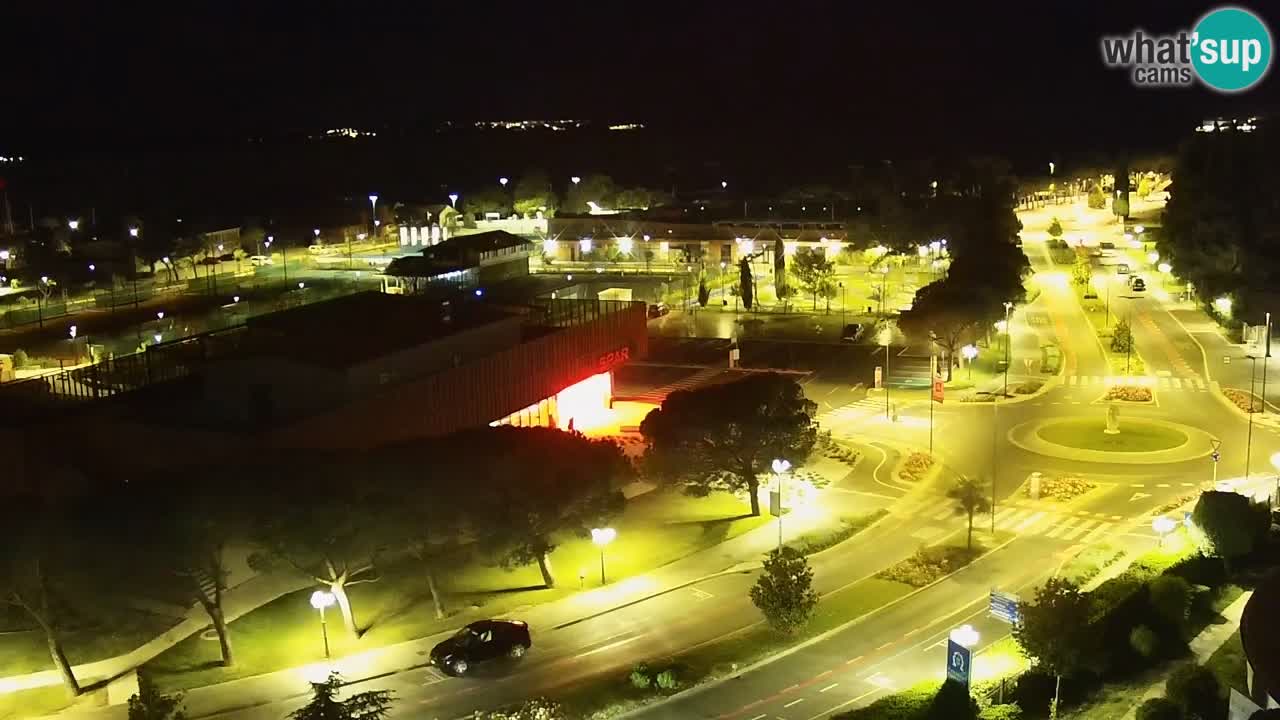 Portorož Live Webcam – view of the marina and tennis courts