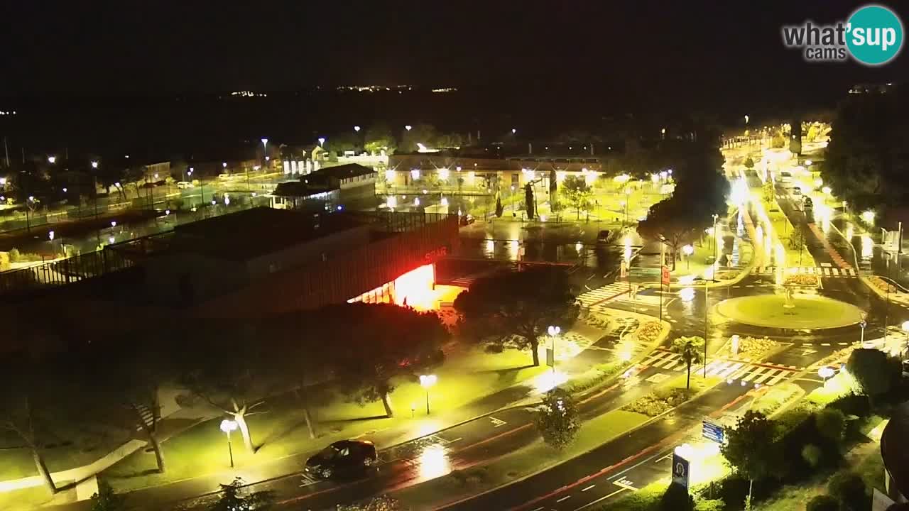 Portorož Live Webcam – view of the marina and tennis courts