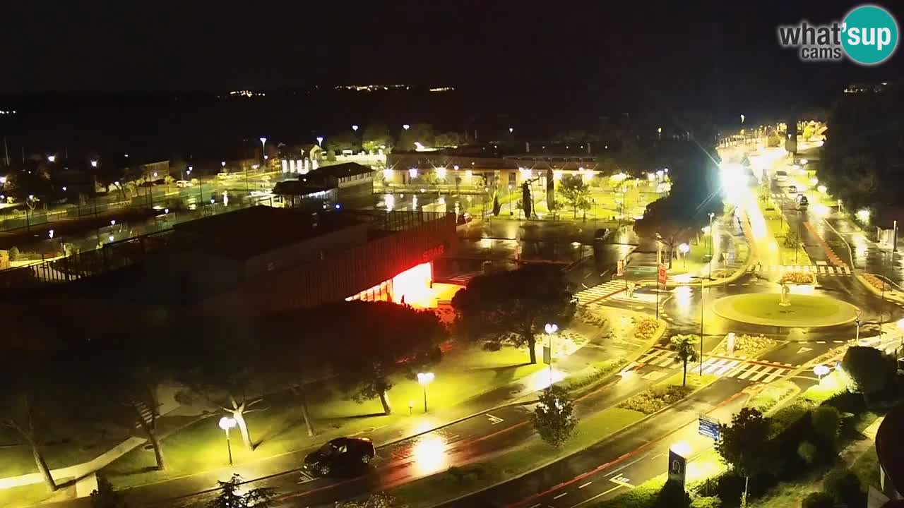 Portorož spletna kamera – pogled na marino in teniška igrišča
