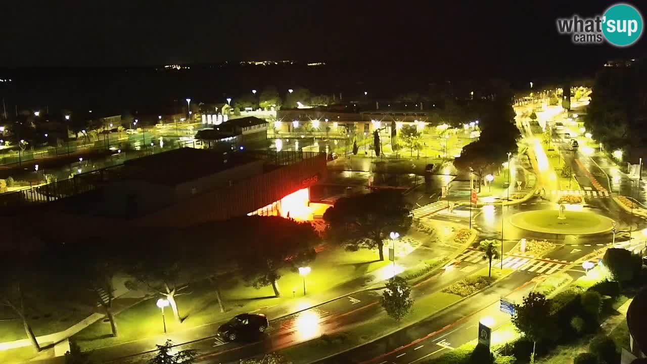 Portorose Live Webcam – vista sulla marina e i campi da tennis