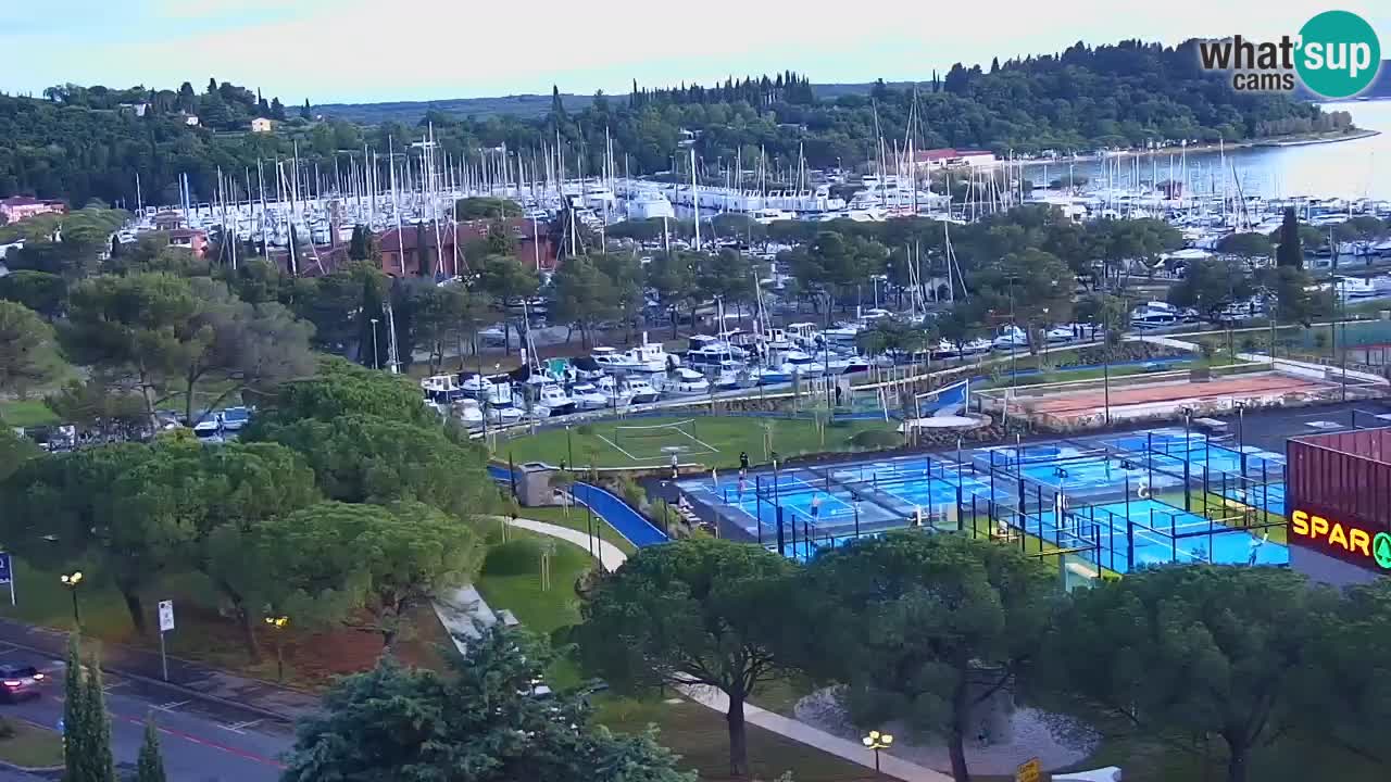 Marina di Portorose e il golfo di Piran