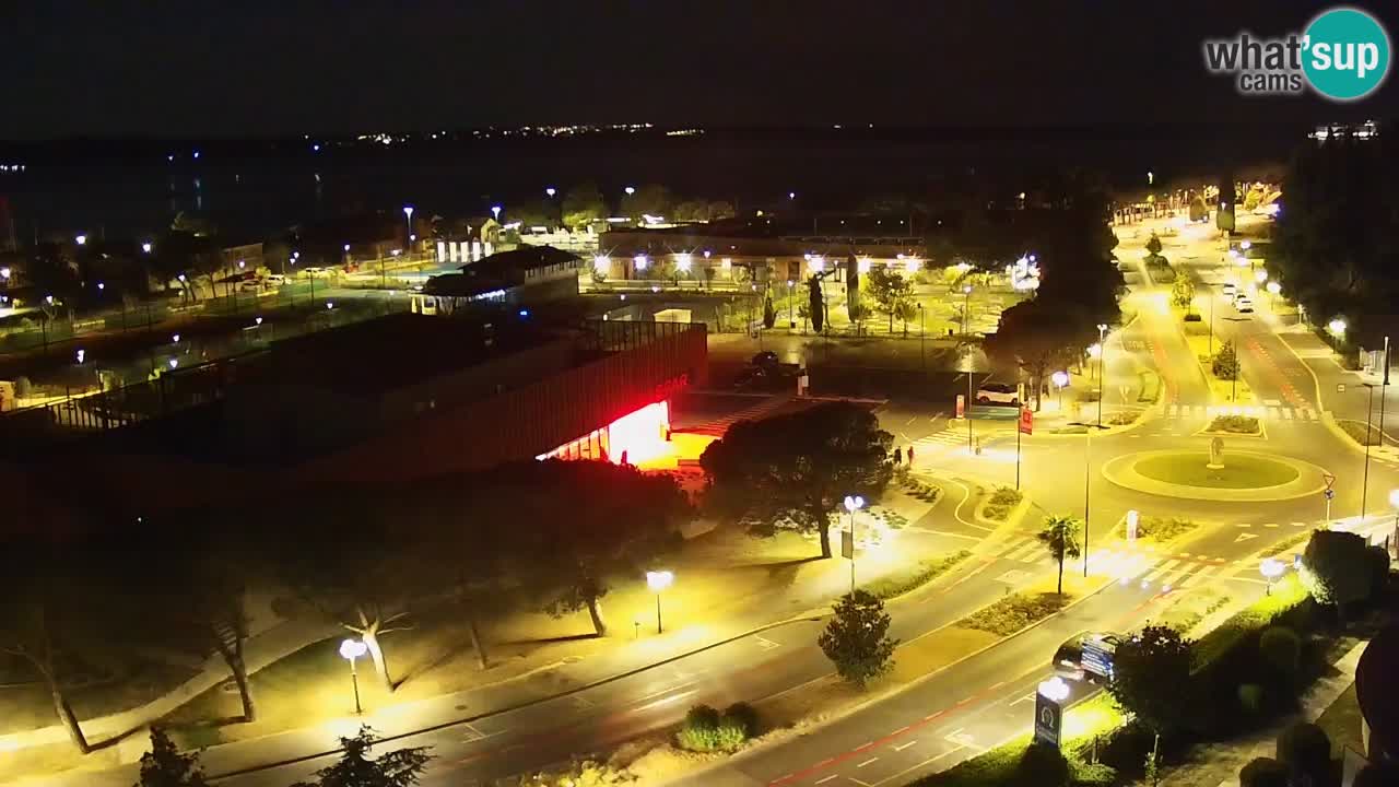 Portorož Live Webcam – vue sur la marina et les courts de tennis