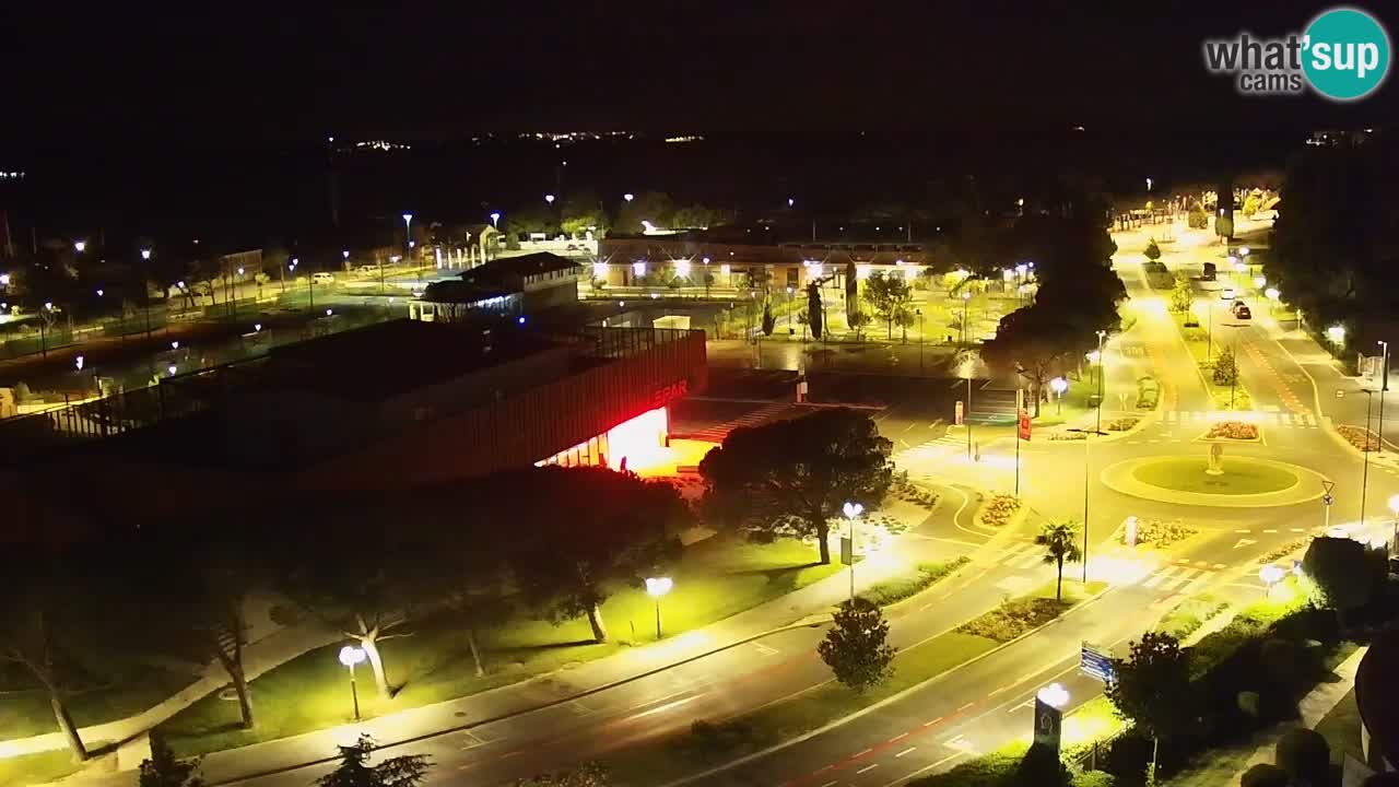 Portorose Live Webcam – vista sulla marina e i campi da tennis