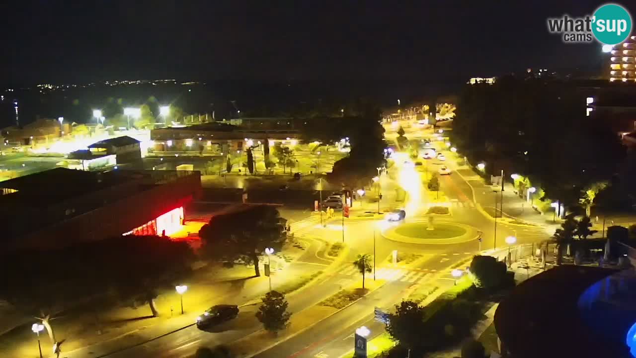 Portorož spletna kamera – pogled na marino in teniška igrišča