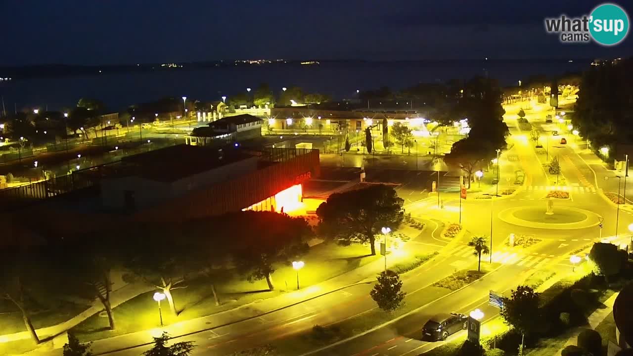 Portorož Live Webcam – vue sur la marina et les courts de tennis