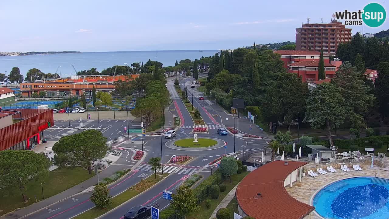 Portorož spletna kamera – pogled na marino in teniška igrišča