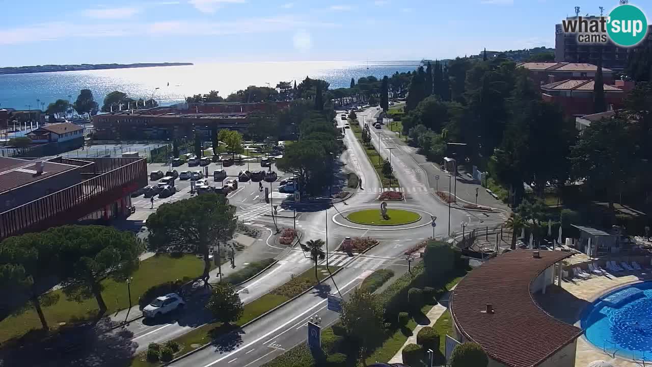 Portorose Live Webcam – vista sulla marina e i campi da tennis