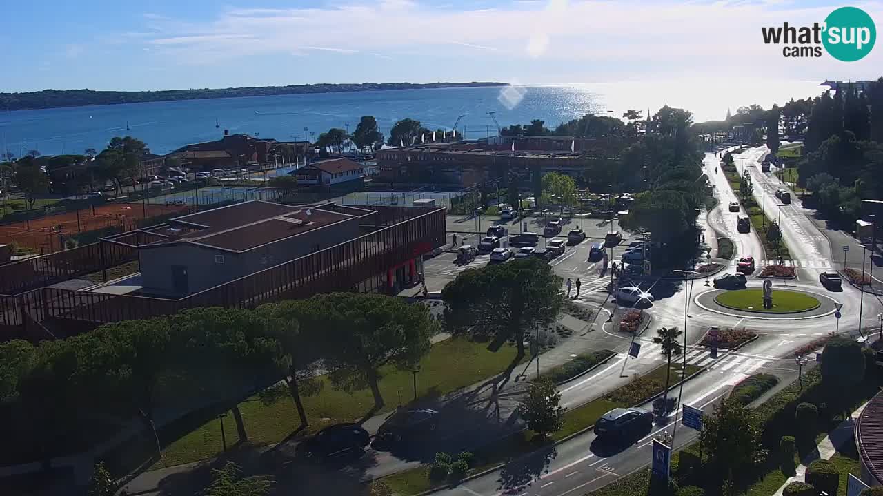 Portorose Live Webcam – vista sulla marina e i campi da tennis