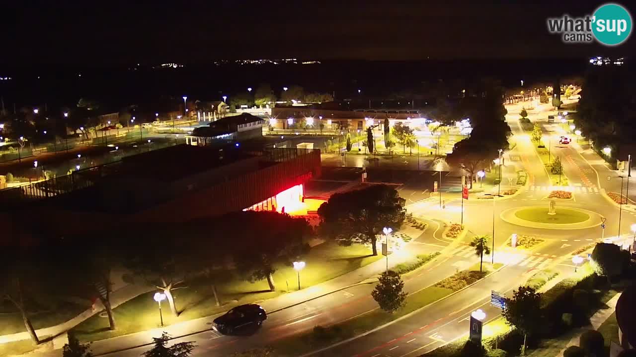 Portorož Live Webcam – view of the marina and tennis courts