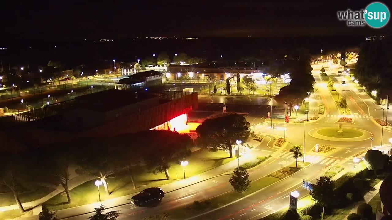 Portorož Live Webcam – view of the marina and tennis courts