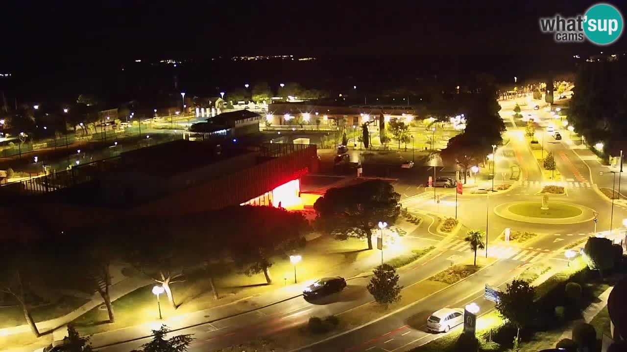 Portorož Live Webcam – vue sur la marina et les courts de tennis