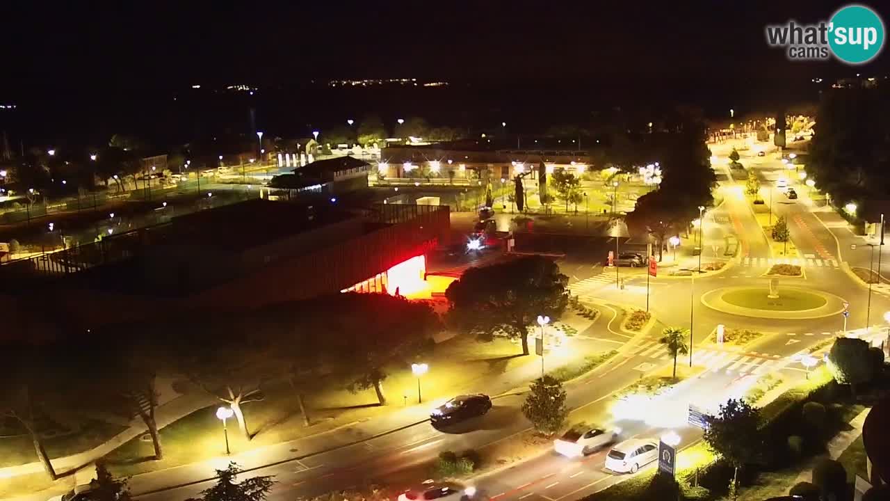 Portorož web kamera – pogled na marinu i teniške terene