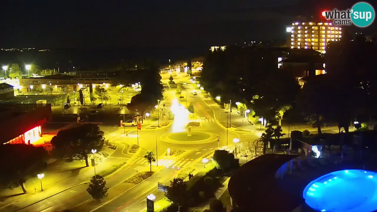 Portorose Live Webcam – vista sulla marina e i campi da tennis