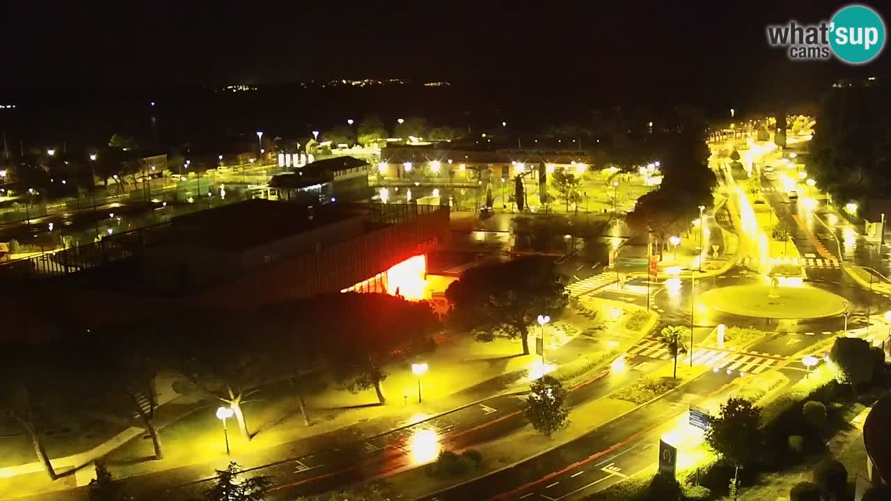 Portorož Live Webcam – view of the marina and tennis courts
