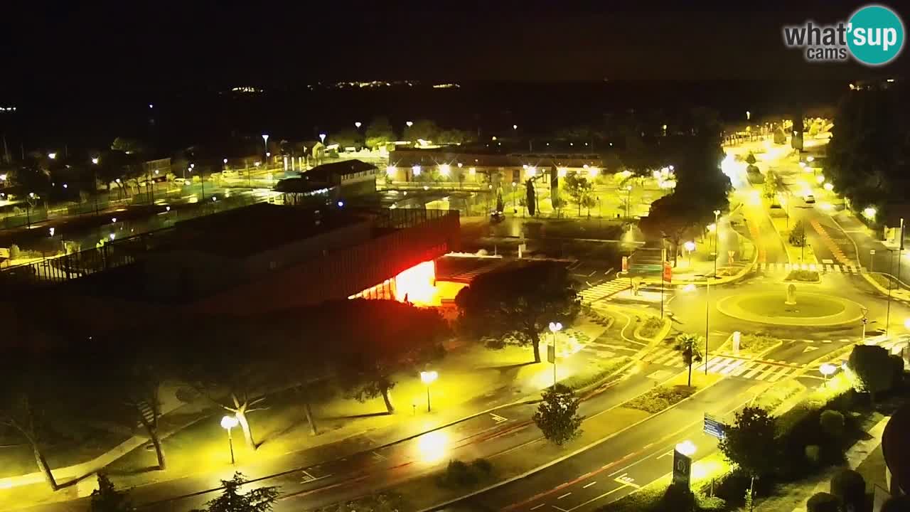 Portorož Live Webcam – view of the marina and tennis courts