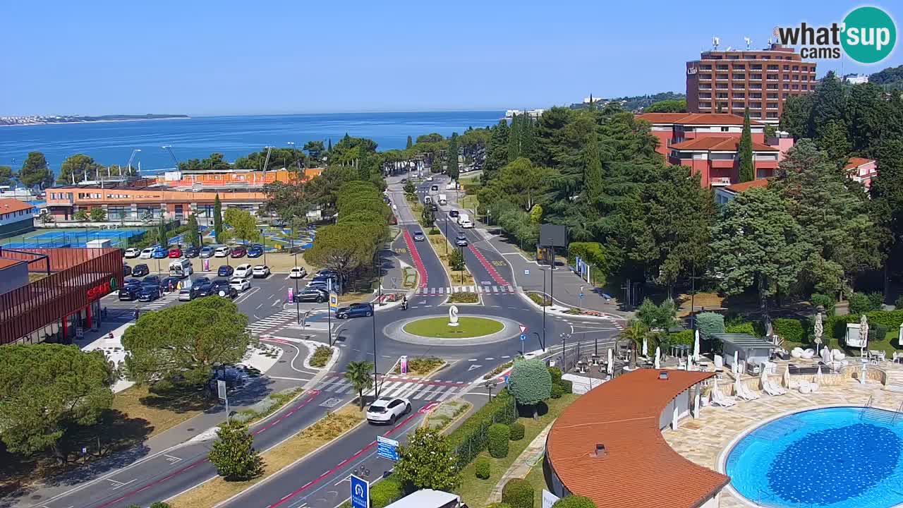 Portorož Live Webcam – view of the marina and tennis courts