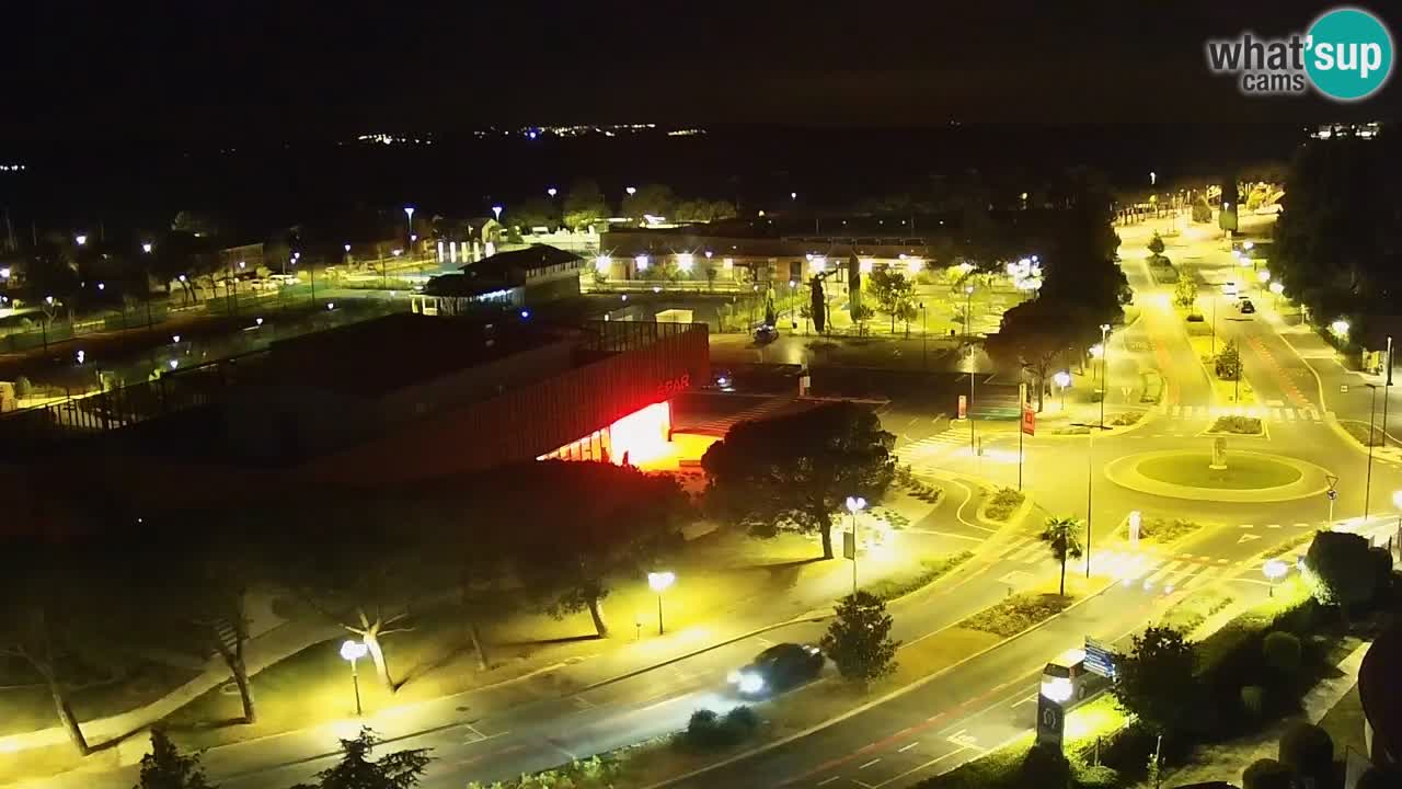Portorož Webcam – Blick auf den Yachthafen und die Tennisplätze
