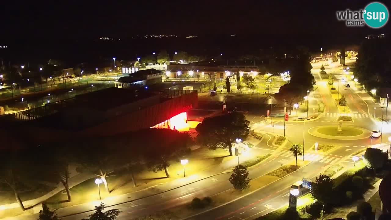 Portorož Live Webcam – view of the marina and tennis courts