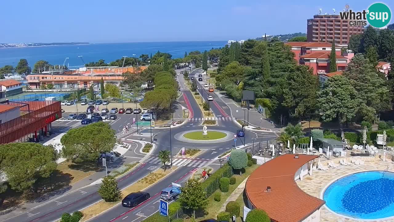 Portorose Live Webcam – vista sulla marina e i campi da tennis