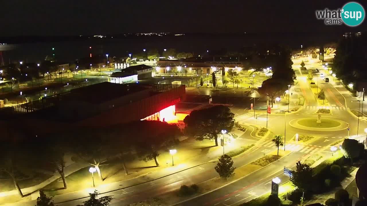Portorož Live Webcam – view of the marina and tennis courts