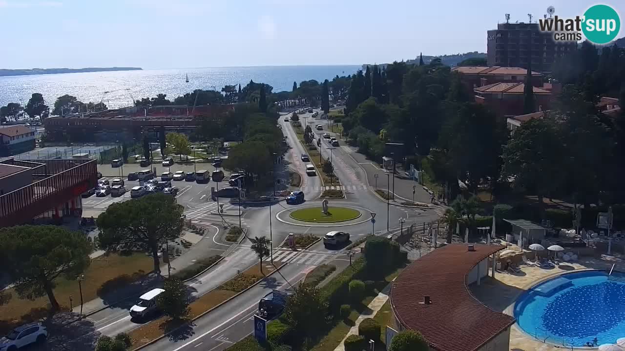 Portorose Live Webcam – vista sulla marina e i campi da tennis