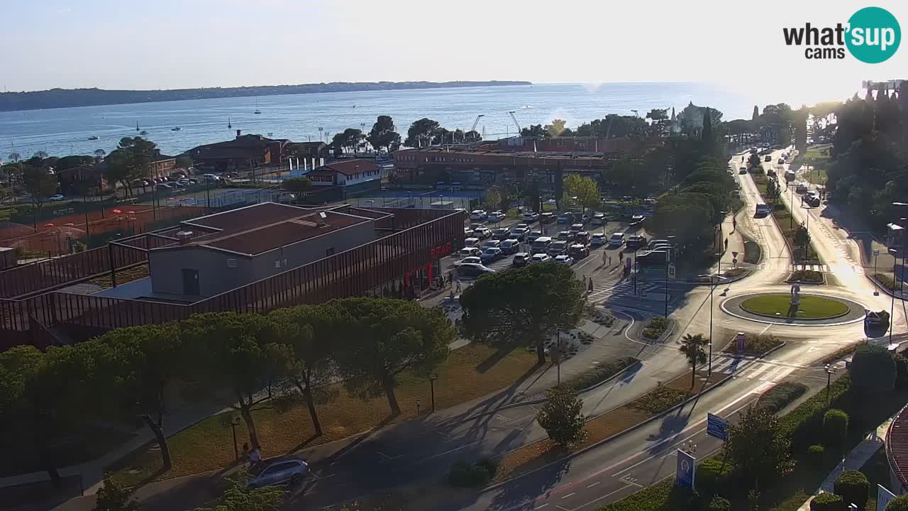 Portorose Live Webcam – vista sulla marina e i campi da tennis
