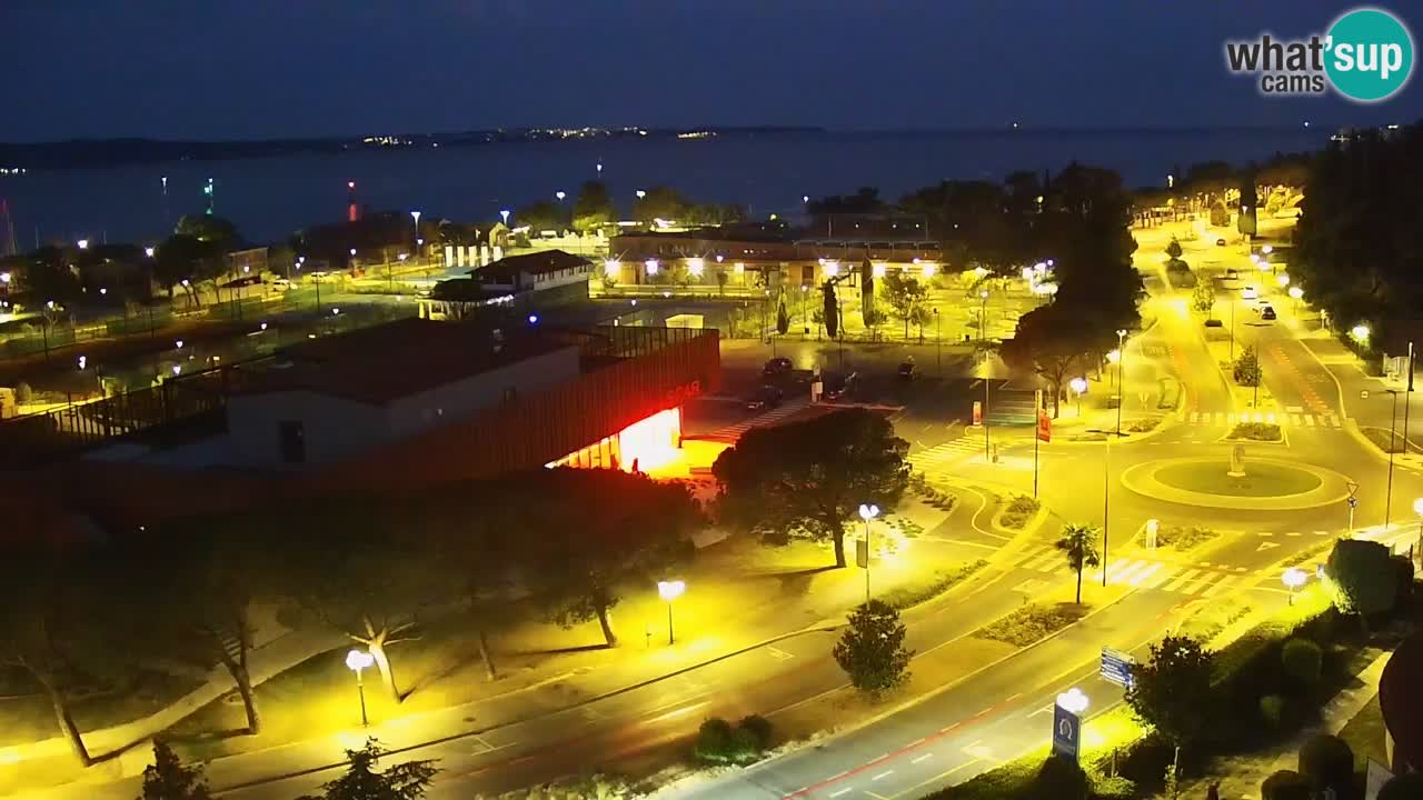 Portorož spletna kamera – pogled na marino in teniška igrišča