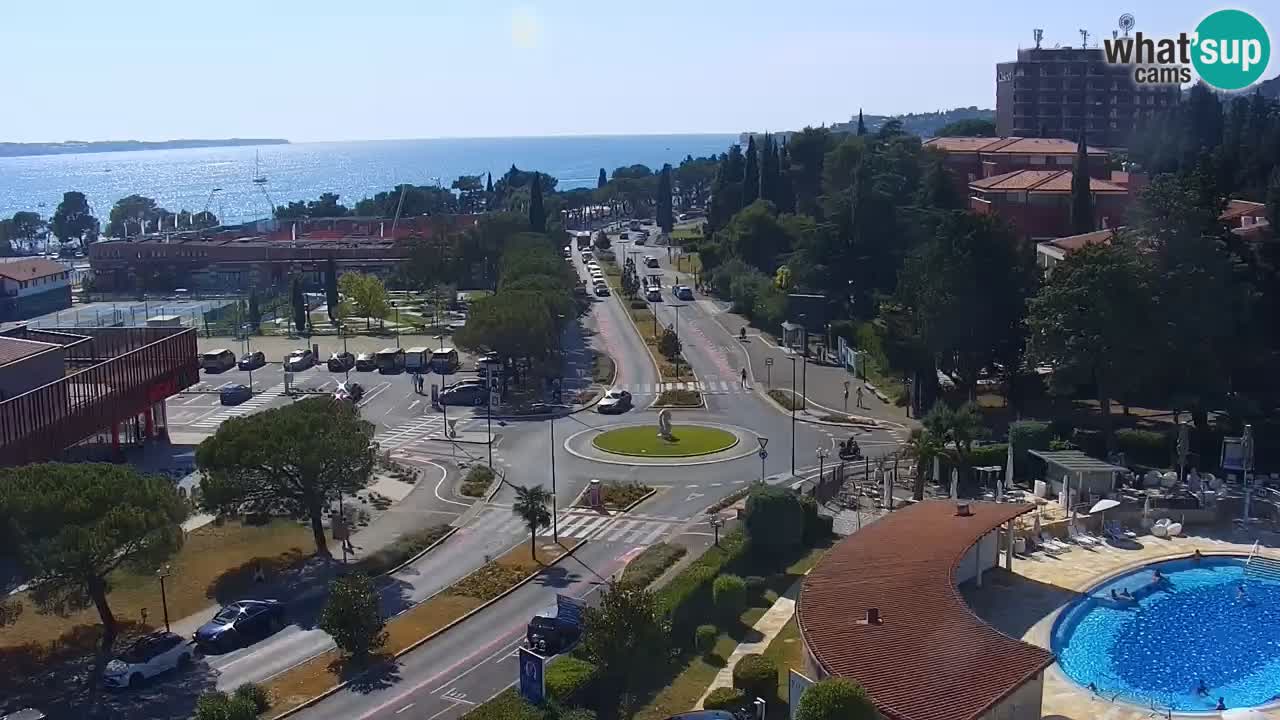 Portorož spletna kamera – pogled na marino in teniška igrišča
