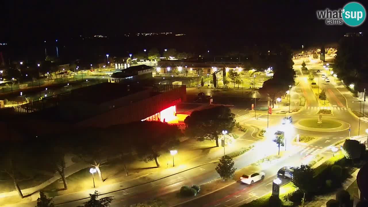 Portorose Live Webcam – vista sulla marina e i campi da tennis