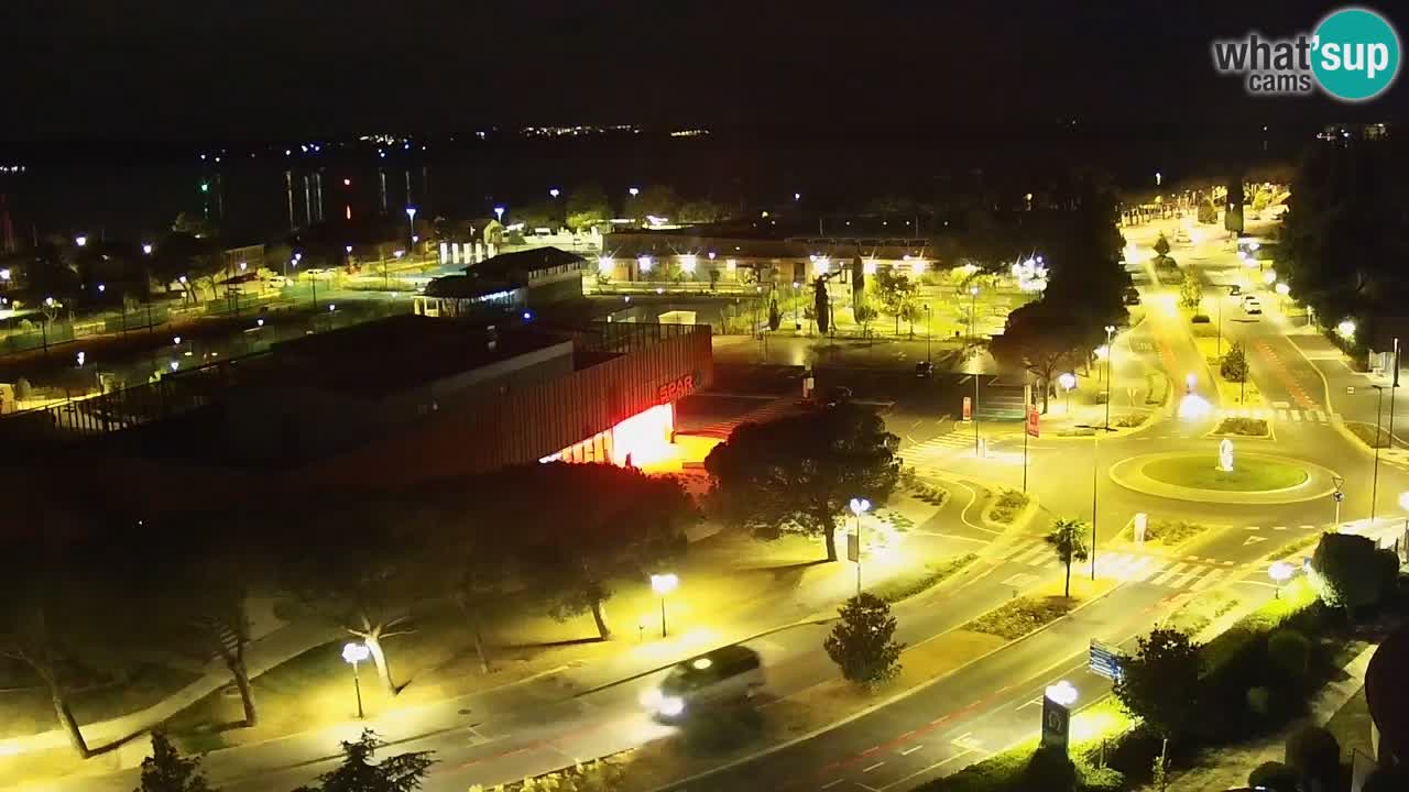 Portorož Live Webcam – view of the marina and tennis courts