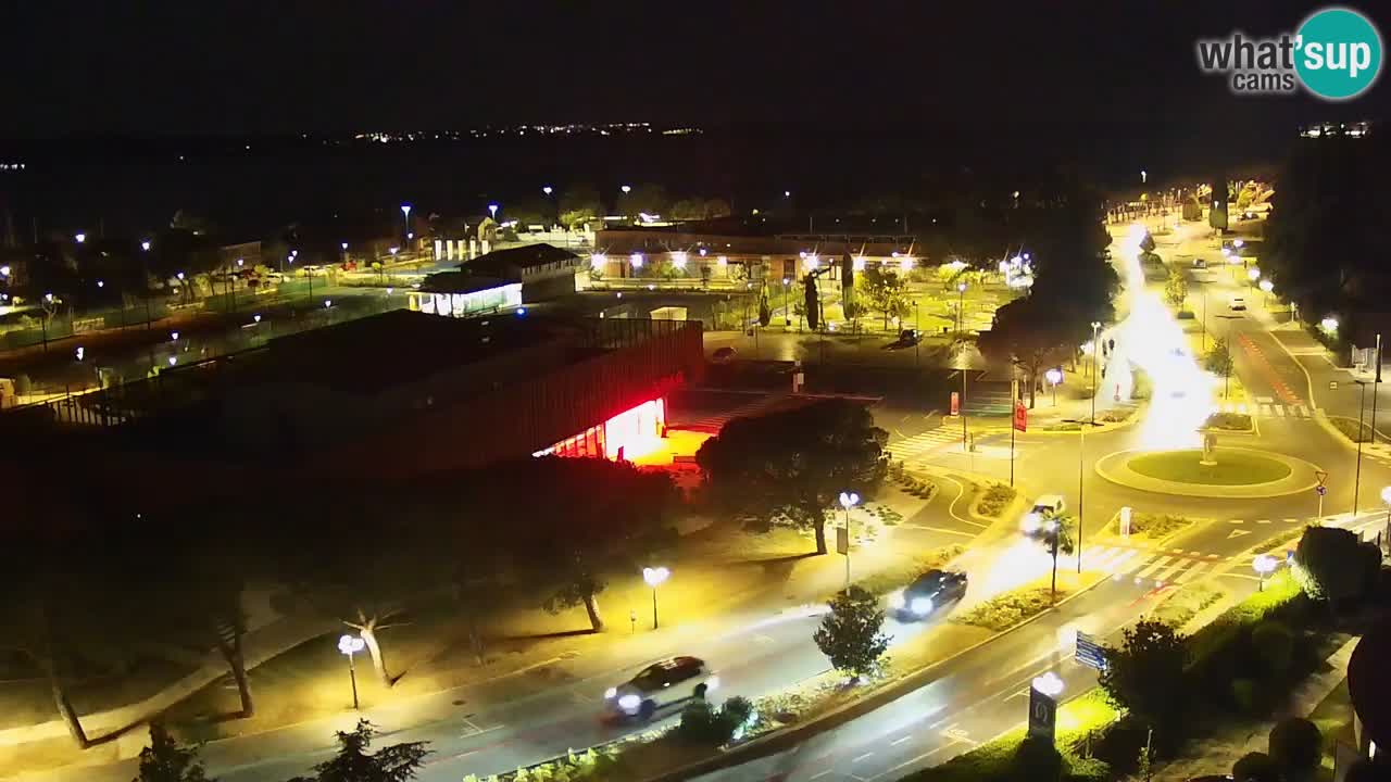 Portorož Live Webcam – view of the marina and tennis courts