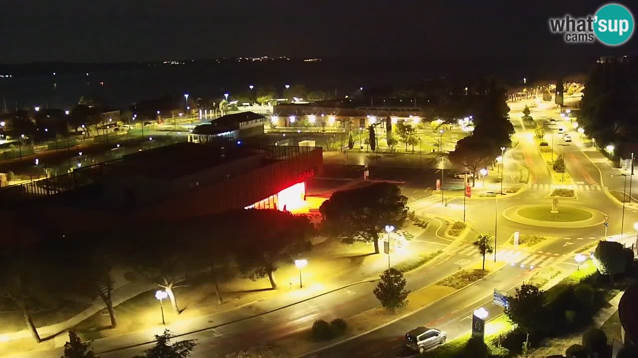 Portorose Live Webcam – vista sulla marina e i campi da tennis