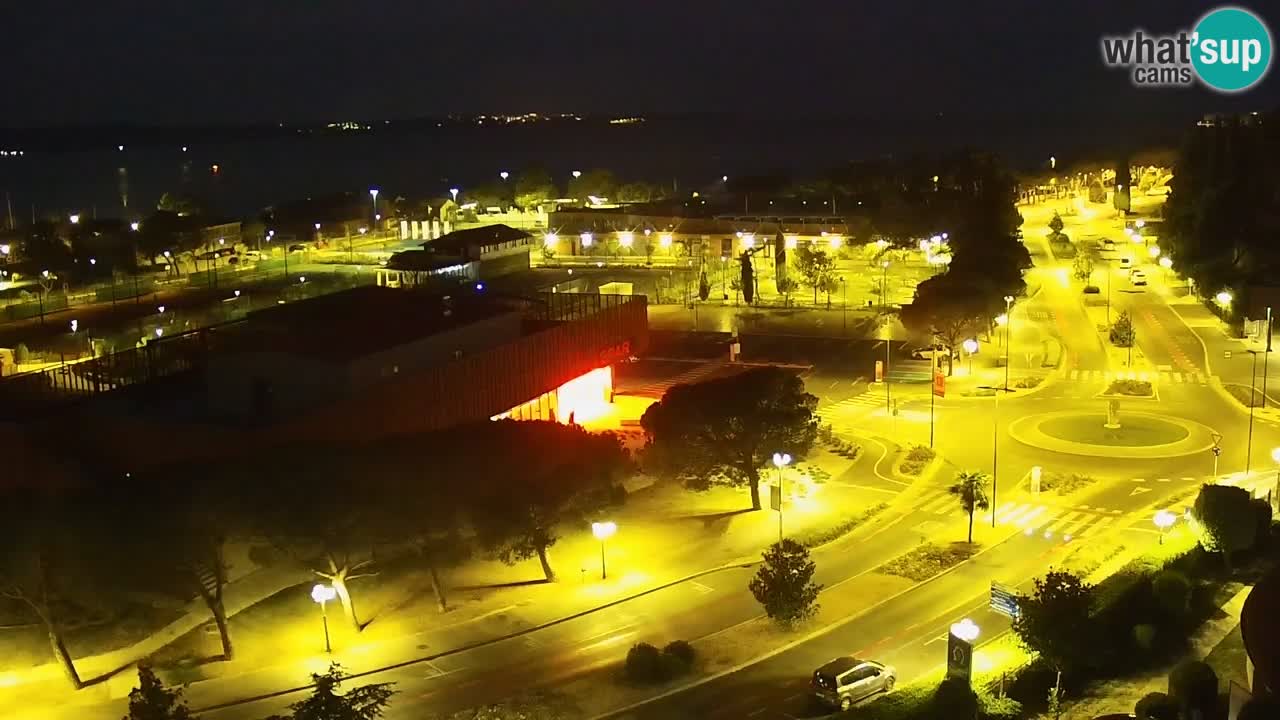 Portorož Live Webcam – view of the marina and tennis courts