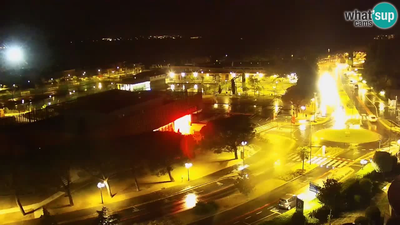 Portorož Live Webcam – view of the marina and tennis courts