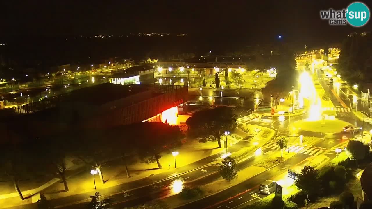 Portorož Live Webcam – vue sur la marina et les courts de tennis